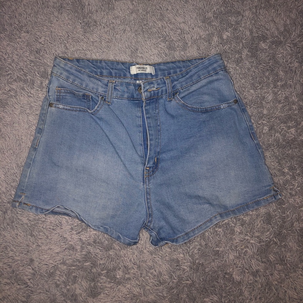 forever 21 high waisted jean shorts